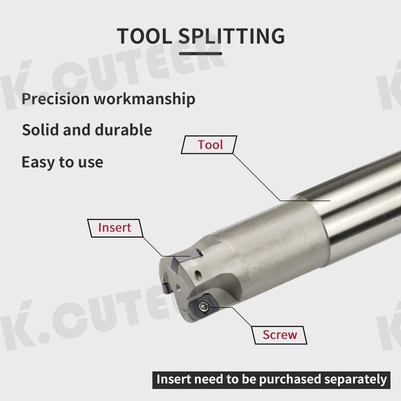 CNC Tool Cemented Carbide Blade EPNW High Feed Fast Cutting End Milling Cutter