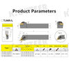  External Triangul Turning Tool Holder TNMG Carbide Inserts Lathe Cutting Tools Set