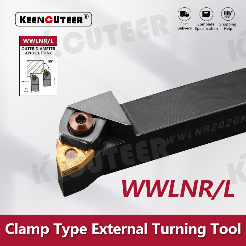 External Turning Tool Holder WNMG Carbide Inserts WWLNR Lathe Bar CNC Cutting Tools Set
