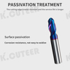 2 flute HRC 65 R2*D4*50/R3*D6*50/R3*D6*75 CNC lathe processing ball end mill
