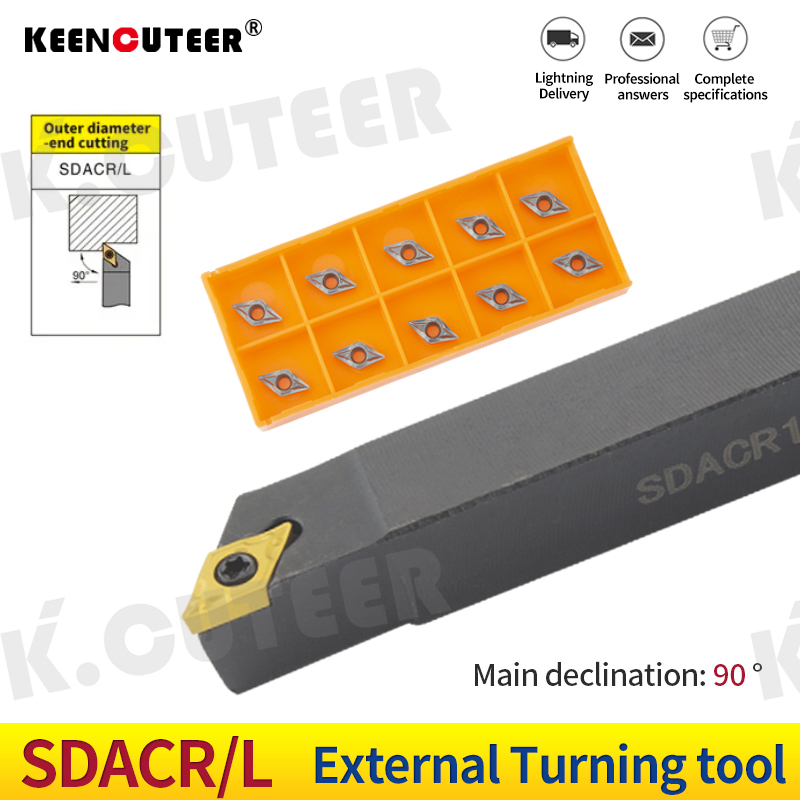 SDACR0808H07 SDACR1010H07 SDACR1212H07Long External Turning Tool Holder DCMT Carbide Inserts