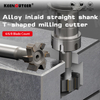 Welded Carbide T Slot Milling Cutter Tungsten Steel End Mill Cutter Router Bit
