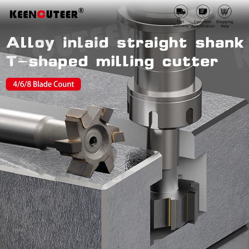 Welded Carbide T Slot Milling Cutter Tungsten Steel End Mill Cutter Router Bit