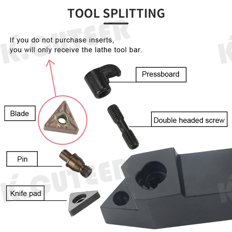 CNC lathe tool external cylindrical turning tool holder MTBNR composite triangular blade