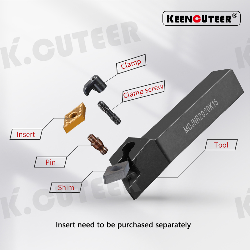 External Turning Tool Holder DNMG Carbide Inserts MDJNR Lathe Cutting Tools 