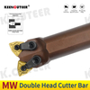 D16R-MW04R D20R-MW04L D25R-MW08H Spring steel Double head Internal Turning Tool Holder WNMG Inserts