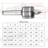 High Precision Rotary Center High-Speed Anti-Vibration Knife CNC Imported Bearing