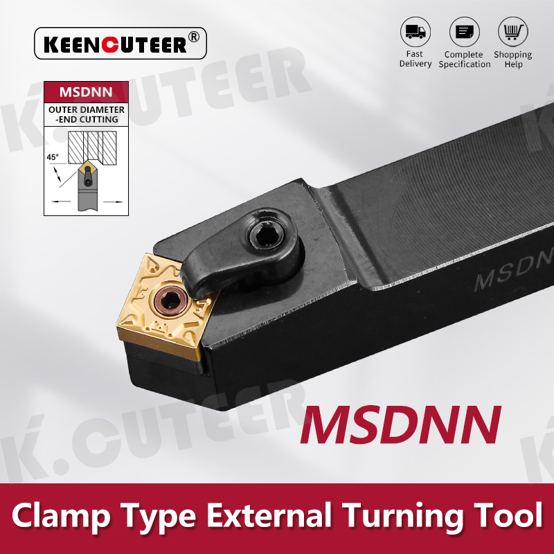 External Turning Tool Holder SNMG12 Carbide Inserts MSDNN Lathe Cutting Machine Tools 