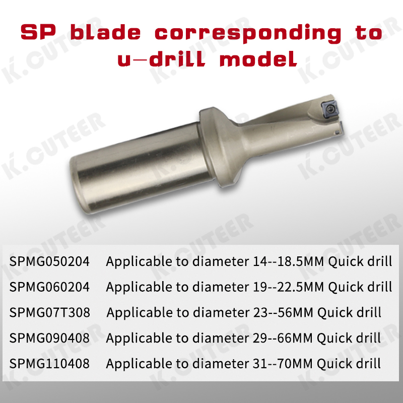 Fast Violent CNC Machine Tool Milling Carbide Insert Drill Blade Stainless Steel