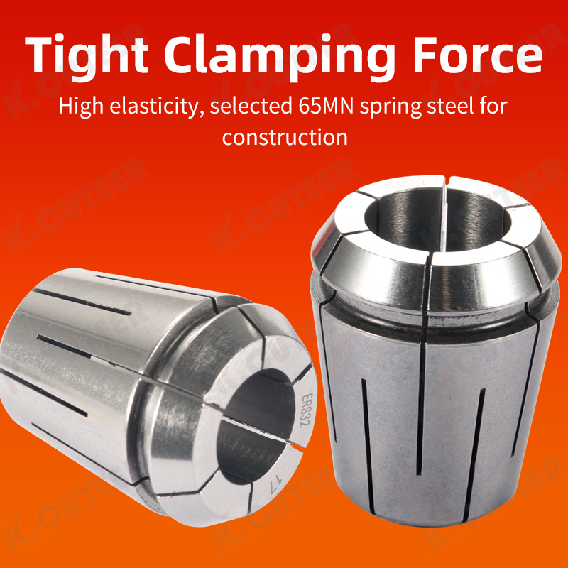 CNC mechanical water stop chuck high precision ERS16/20/25/32 center water outlet clamp
