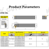 CNC Lathe Machine Turning Tools External Turning Tool Holder for TCMT11/16 Carbide Inserts