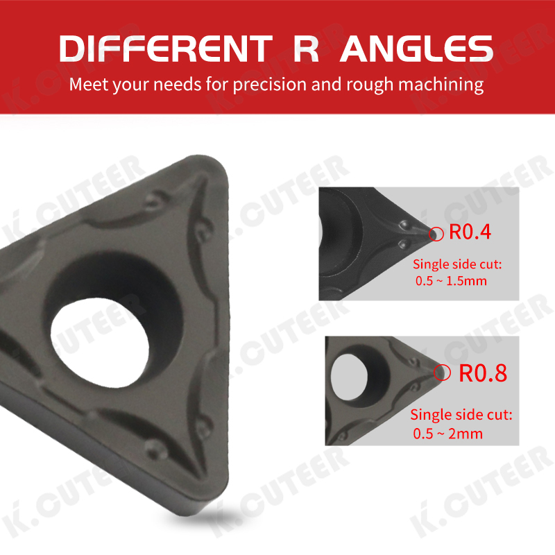 Versatile CNC Turning Tool with Triangular TCMT Cutting Insert