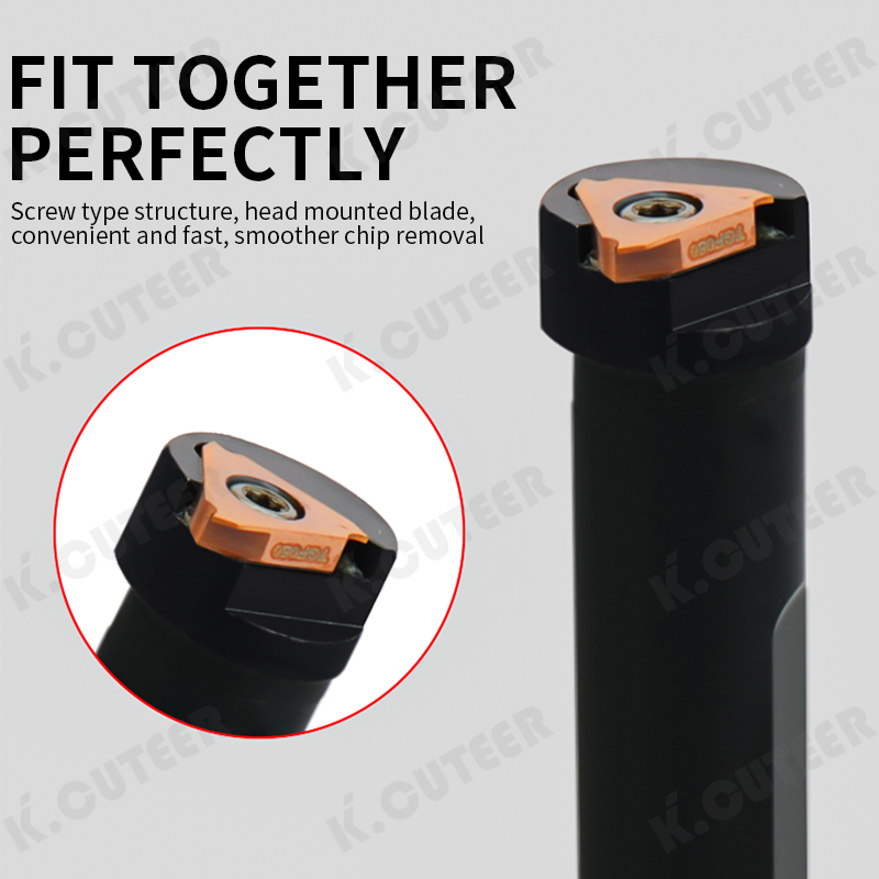CNC Lathe Machine Internal Grooving Turning Tools Slotting Tool for Tgf32r/L Insert