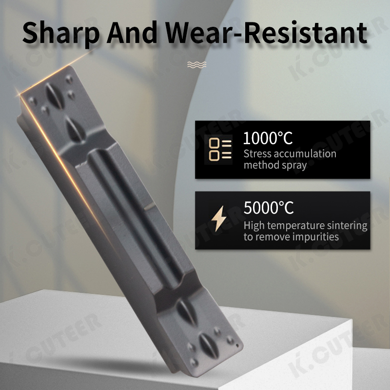 Durable Stainless Steel Grooving Insert for CNC Machining