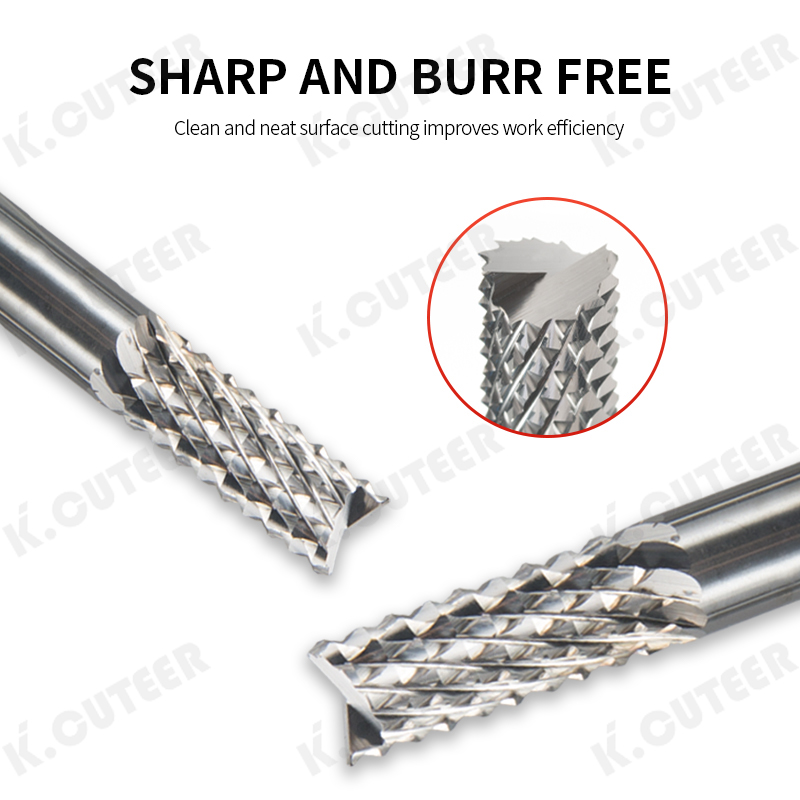 Premium HRC60 Tungsten Steel Corn End Mill Cutter Bits