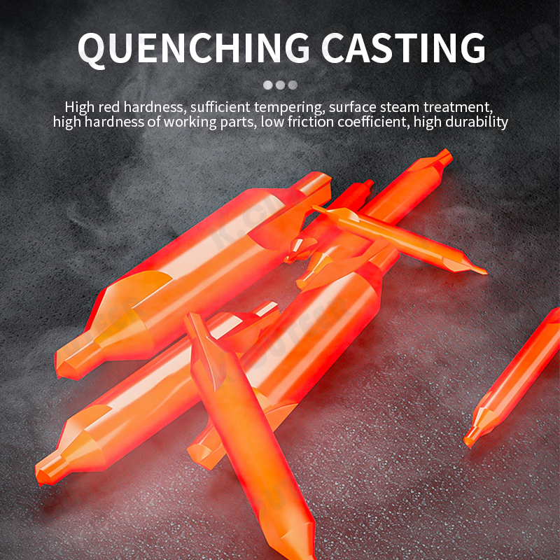 Spiral Center Drill Bits for High-Speed Steel Countersinking Tasks