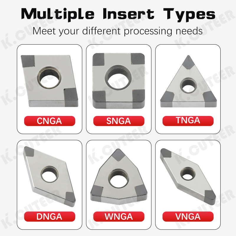 CBN Insert Metal Turning Tools for Processing Hardened Steel Cast Iron