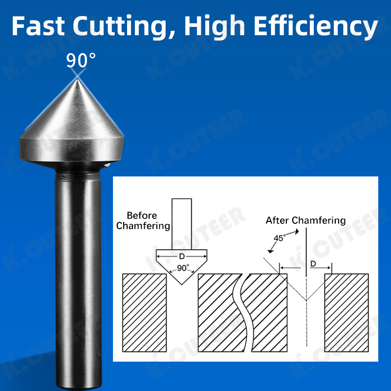 High-Speed Steel Countersink Drill for Wood and Steel