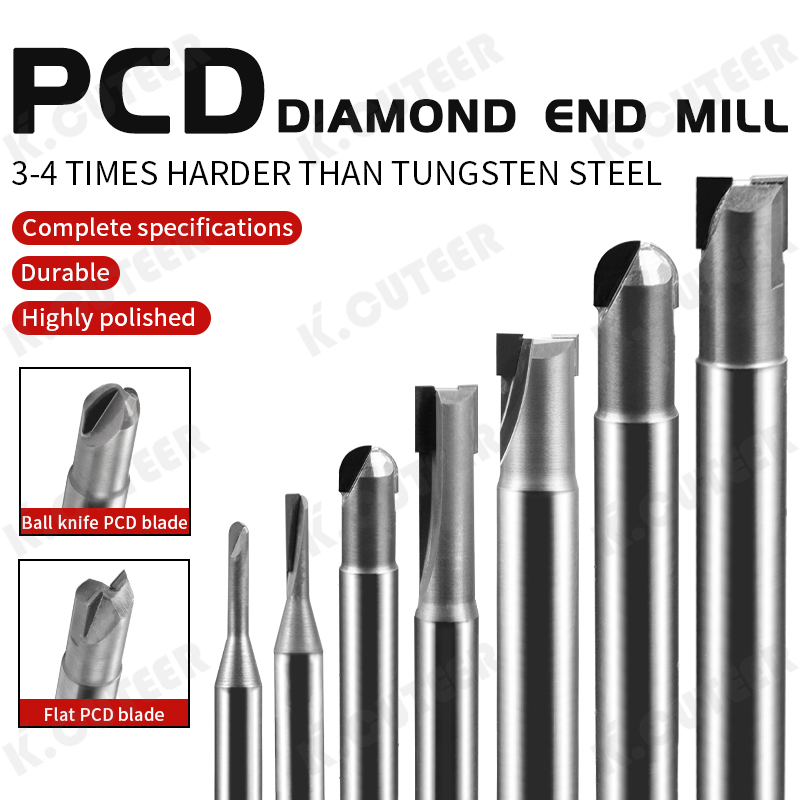 Premium PCD Diamond End Mills for Precision Cutting Applications
