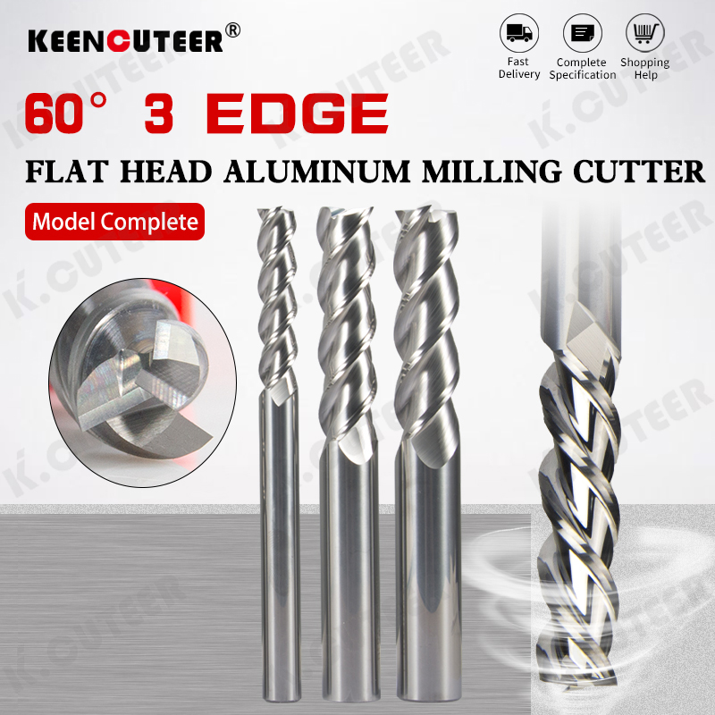 Premium Tungsten Steel End Mill for HRC60 Aluminum Milling