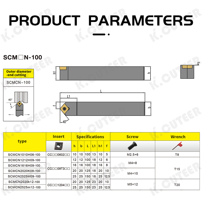 Durable External Turning Tool for CNC Metal Lathe Machines