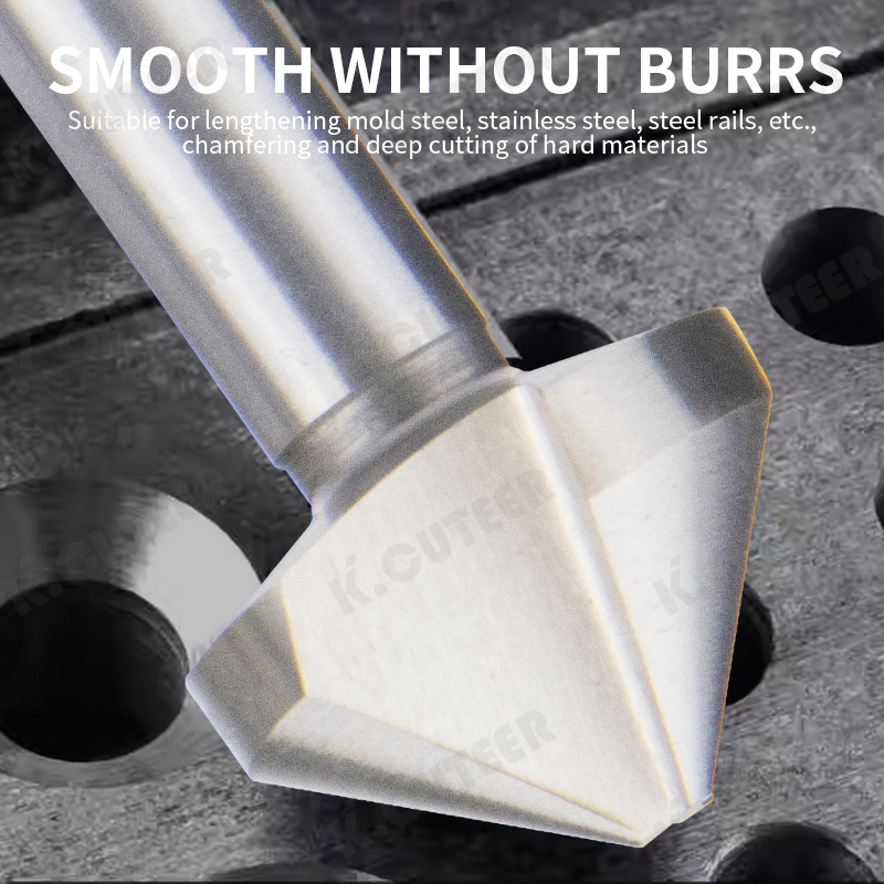 HSS Countersink Chamfering Too Wood Steel Chamfer Cutter Power Tool