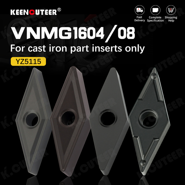 Cast Iron Machining Suitable CNC Lathe Turning Tools Vnmg Insert Steel