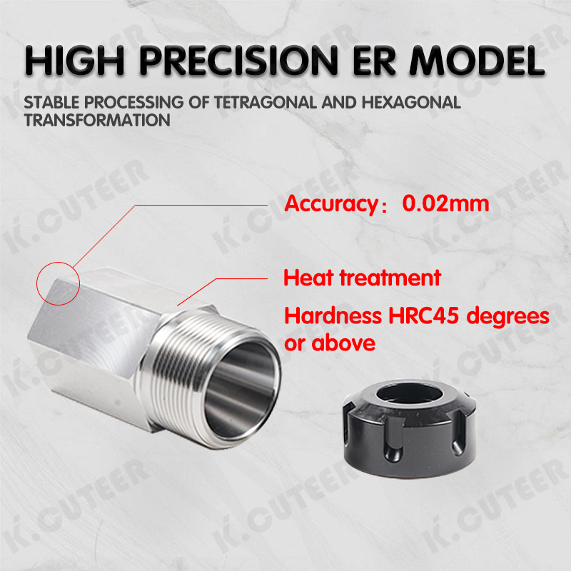 Precision Er Square Hex Collet Block Chuck Holder for CNC Machines