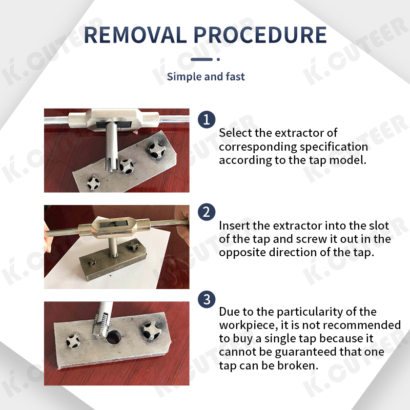 Tap Extractor Broken Screw Remover Multipurpose Tap Extraction Tool Screw Disassembly Tool