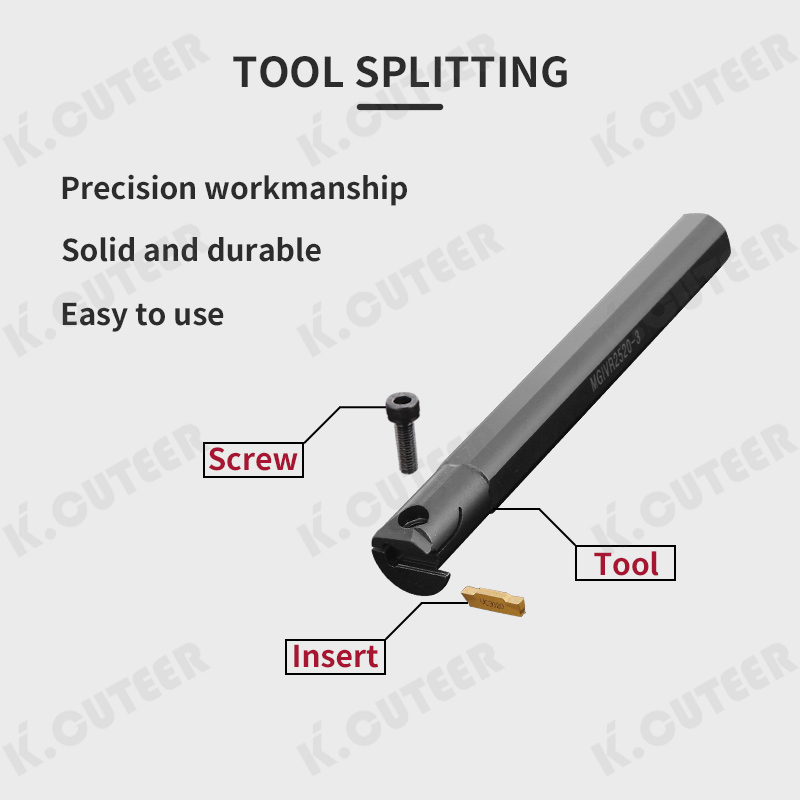 MGIVR 3732 Grooving Tool Holder Mgivr Straight Shank Internal Turning Tool Lathe Bar