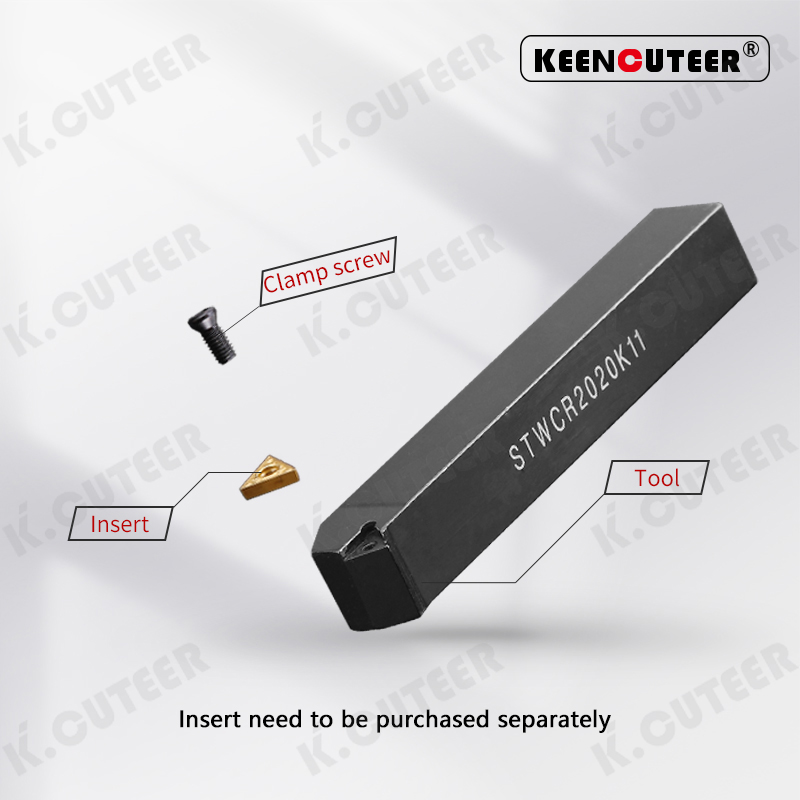 External Lathe Tool 60° Stwcr External Thread Turning Tool Machine Clamp
