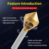 M35 Cobalt-Coated 90-Degree Countersink Drill Bit for Deburring and Reaming