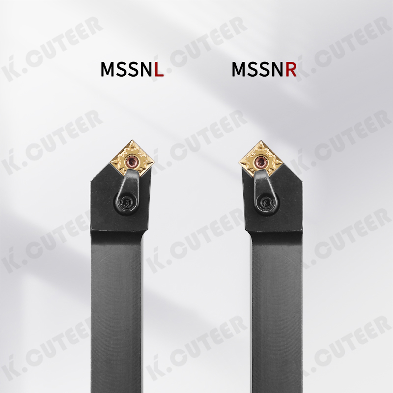 Clamp External Tool Holder Mssnr 45-Degree Round Turning Tool