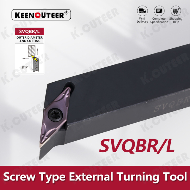 External Turning Tool Svqbr Svqbl Cutter Bar CNC Lathe Bar Turning Holder