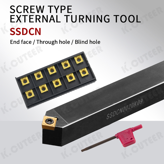 CNC Lathe 45° Tool Holder Ssdcn External Turning Tool