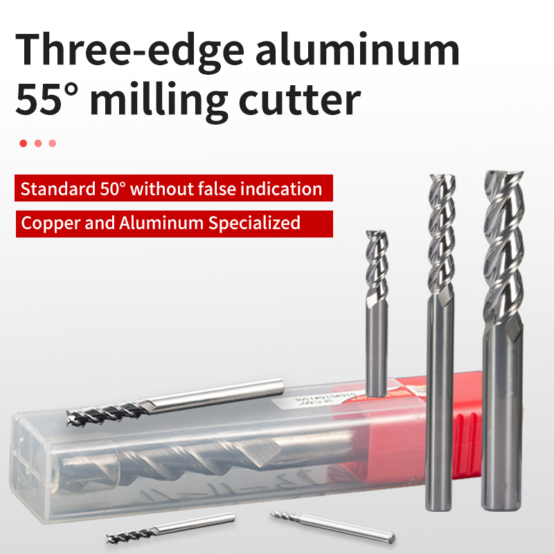 Premium Tungsten Steel 3-Flute Milling Cutter Set for Precision Machining