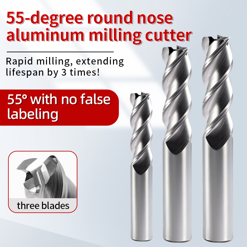 55-Degree Aluminum Tungsten Steel Milling Cutter CNC Machining Center Vertical Milling Cutter