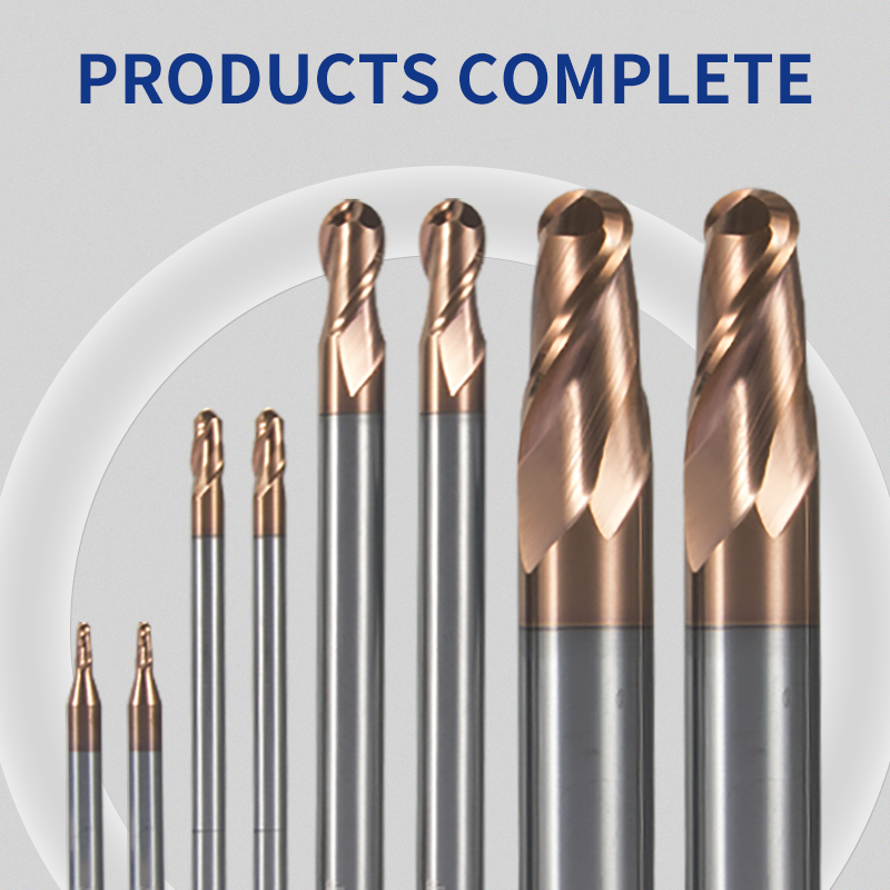 Tungsten Steel Ball Nose End Mill HRC55 0.5-4mm Tungsten Steel Ball Nose