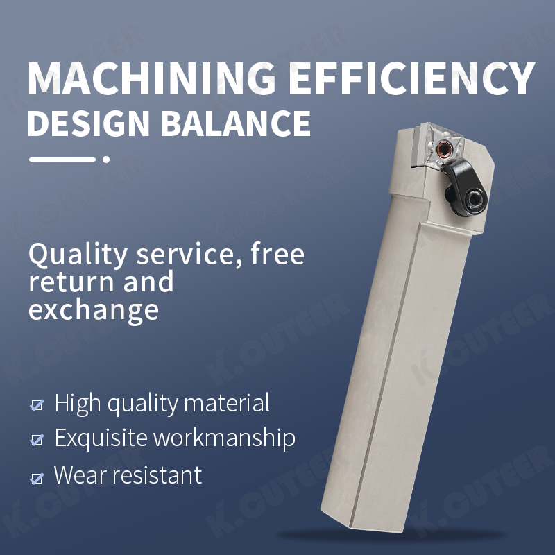 External Turning Tool Holder 95° Mclnr2020K12 Diamond-Face Clamping Spring Steel Tool Holder