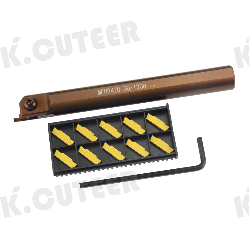 Spring steel end face cutting groove arbor