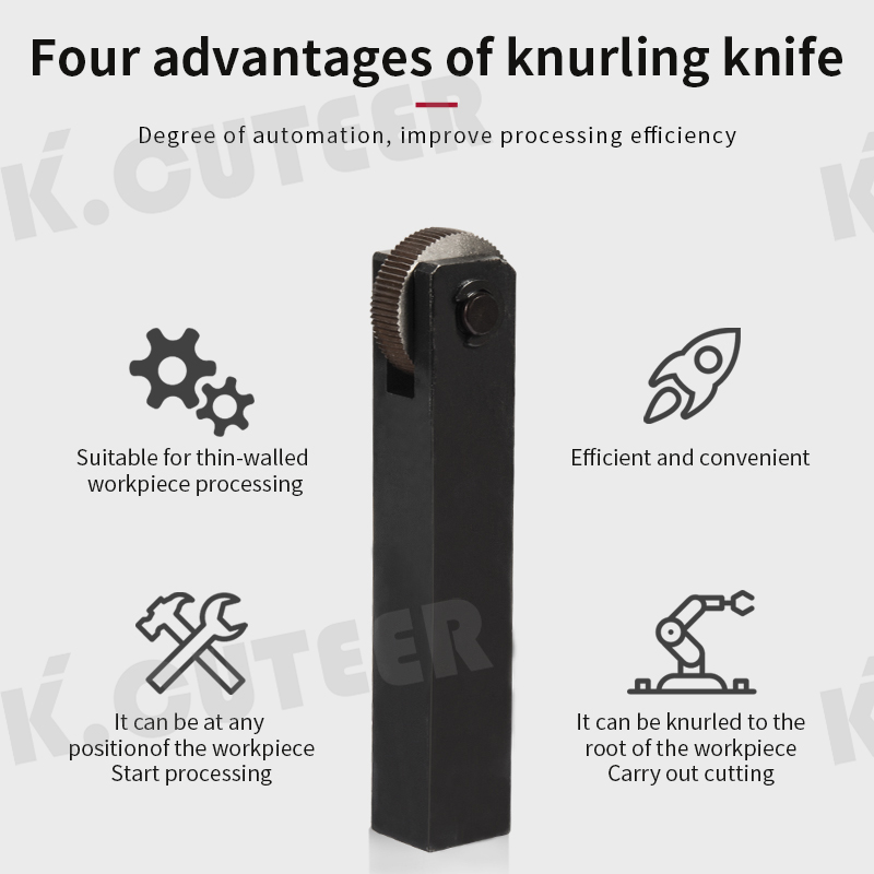 CNC tool holder straight grain Knurling Knife Steel Lathe Tool Holder Hob