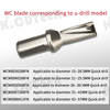 Violent drill universal CNC peach CNC knife WCMX steel stainless steel bit