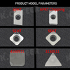 Diamond CNC inserts A CBN/PCD metal cutters carbide lathe tool 