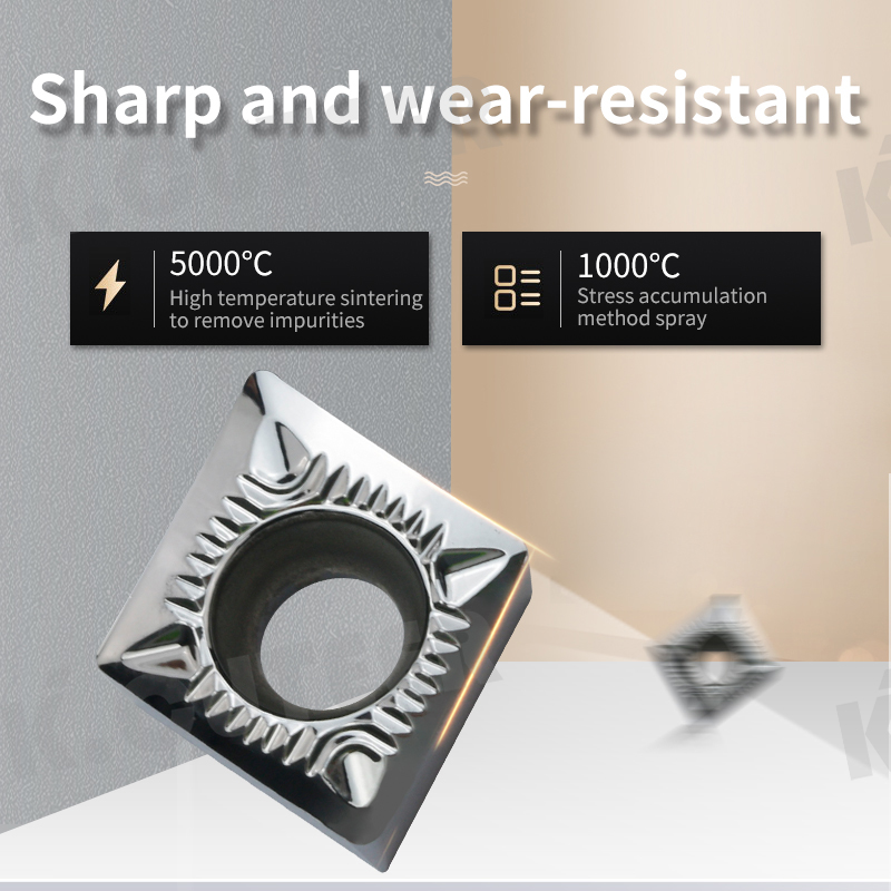 CCGT Carbide Insert for Aluminum SCLCR External Turning Tool