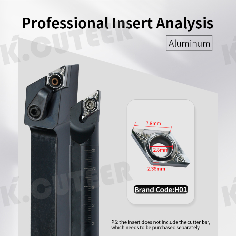 DCGT Carbide Insert for Aluminum SDJCR External Turning Tool Specification