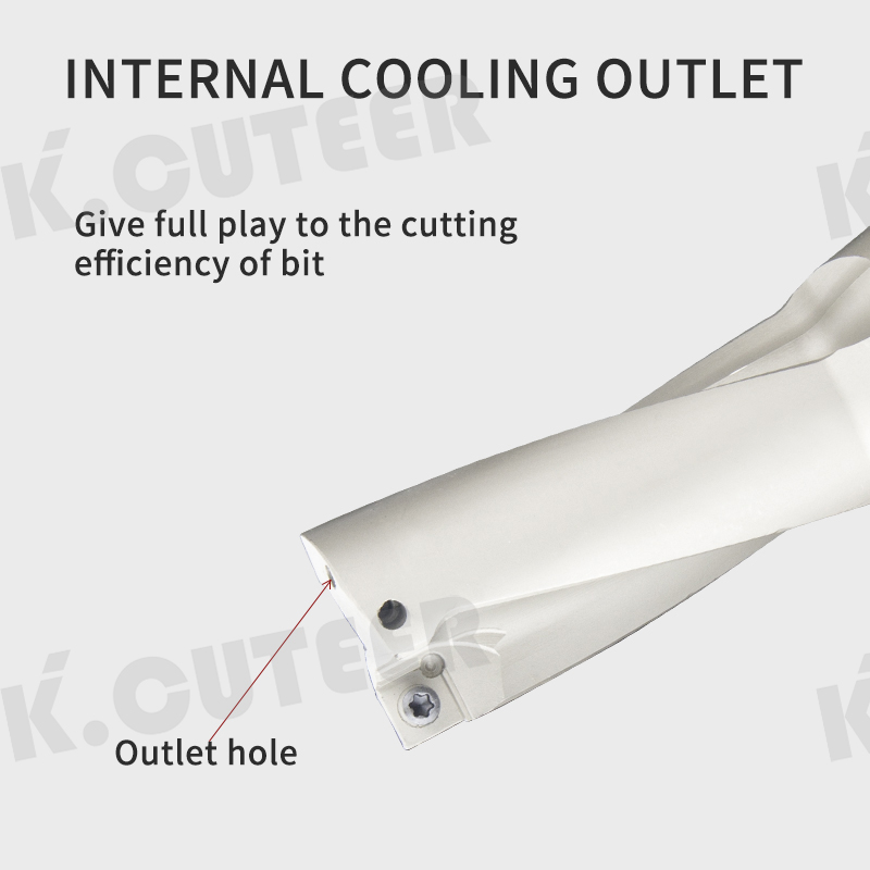 Violent drilling, U drill tool holder, tool holder, deep hole, flat bottom numerical control