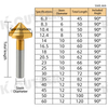 90 Degree Slant Hole Chip Chamferer M35 Cobalt Coated Drill Bit