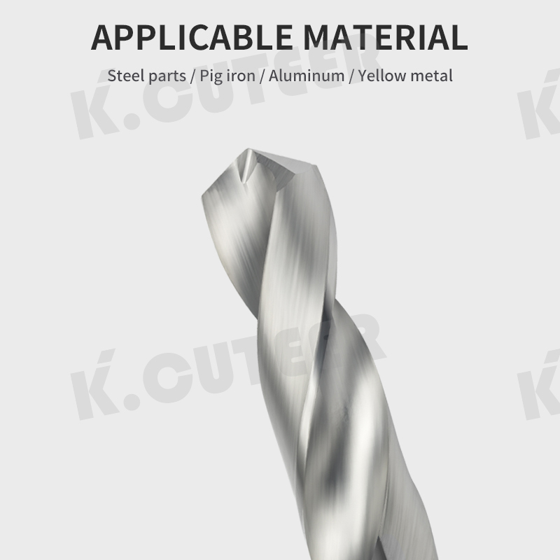  Tungsten Steel End Mill D1.8~D15.5 40~100L Carbide Twist Drill Bits for CNC Metal Drilling