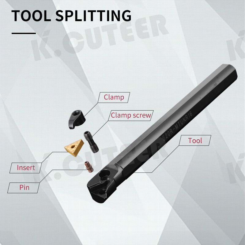  Triangle insert TNMG16 93 deg internal chamfering turning tool rod CNc lathe tool