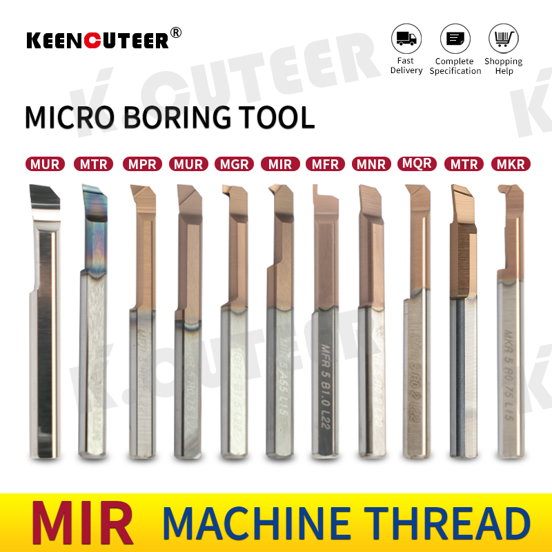 MIR Small Bore Boring Tool Aseismic Carbide Internal Thread Turning Tool 